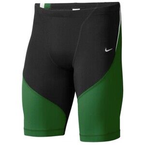 Nike Poly Color Surge jammer swimsuit green black white 24 boys NWT $54.00